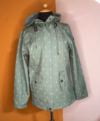 Softshelljacke Damen 38 Grün Mattgrün  Fahrradjacke Regendicht GINA