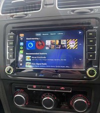 Apple Carplay Autoradio Android 15 Für VW GOLF V VI Touran Passat Caddy T5 Jetta