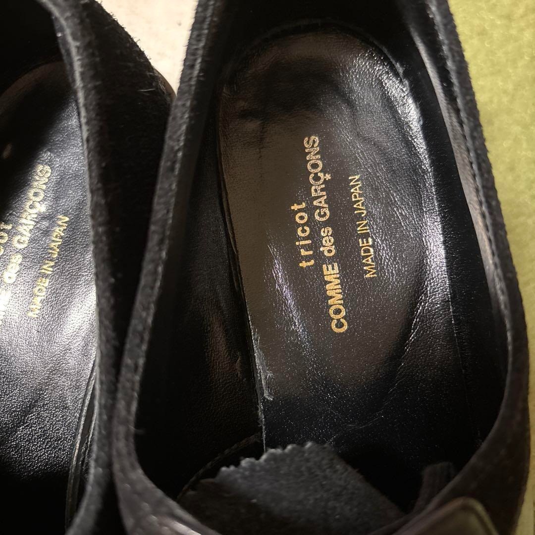 SAOLA Scarpe Comme des Garçons scamosciate e pelle 23 cm suola in gomma antiscivolo