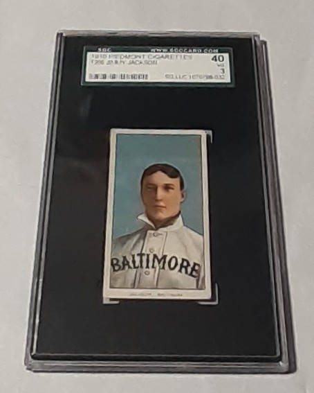 JIMMY JACKSON 1910 # T206 Piedmont Tobacco card SGC 40-3 (VG) Baltimore Orioles