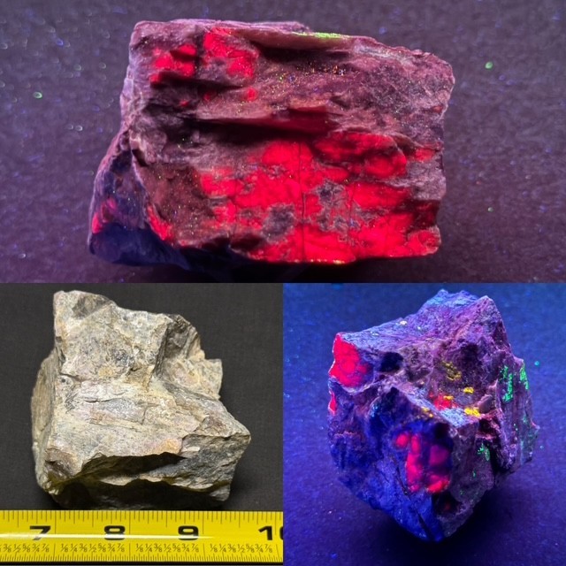 SWEET, INTENSE RED EUCRYPTITE W/ HYALITE & MANGANAPATITE ,PARKER MTN, NH