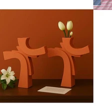 Handcrafted Multicolor Concrete Vases - Sculptural Artistry for Any Space