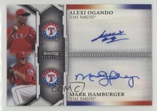 2011 Bowman Sterling Dual Refractor 77/99 Alexi Ogando Mark Hamburger Auto 0b0