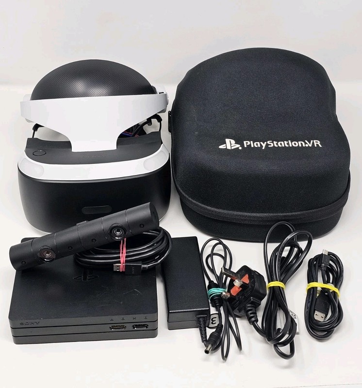 PlayStation VR Headset Bundle CUH-ZVR2 Inc Hard Case – Tested & Working