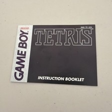 Tetris - Instruction Booklet, Manual Only Nintendo Game Boy Authentic, Nice 