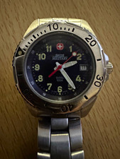 Bracciale Swiss Military 093.0494 Donna Quarzo 100m Quadrante Nero Data Acciaio