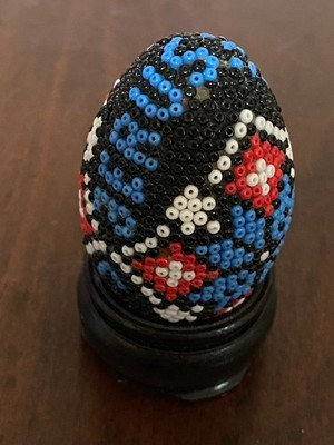 Wooden Decorative Egg / Easter Egg with the Stand, $15
