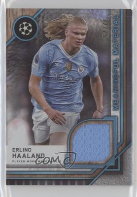 2023-24 Museum Collection UEFA Champions League Sapphire /75 Erling Haaland 1pc0