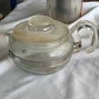 VTG Mid Century Pyrex Glass Coffee Tea Pot Kettle  6 Cup USA Lid