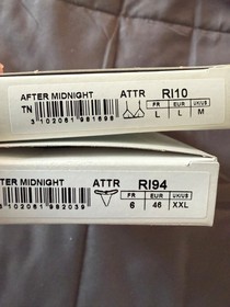 Aubade After Midnight brief and wireless bralette M amd XXL Black NWT