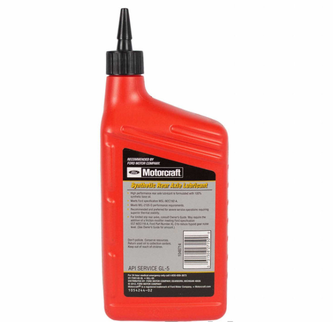 Motorcraft 75W140 Synthetic Gear Oil Fluid Rear Axle Lubricant Ford OEM 5 Pack