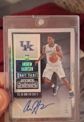 2015-16 Panini Contenders Draft Picks Variation Andrew Harrison Draft Ticket /99