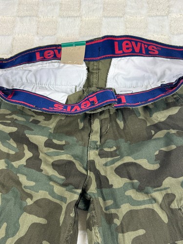 Levis Youth Cargo Shorts New with Tags 14 Reg Camouflage Flex Stretch Waistband - Picture 10 of 12