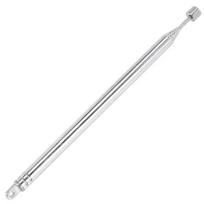 7 Abschnitte Teleskop Antenne Fernsehantenne für DAB-UKW-Radio AM/FM F-Stecker