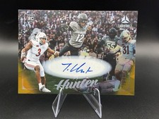 TRAVIS HUNTER 2025 Panini Luminance GOLD RC AUTO #72   /75  JAGUARS