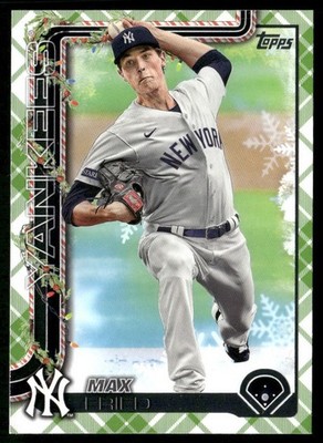 2025 Topps Holiday #H119 Max Fried Green Holiday Plaid