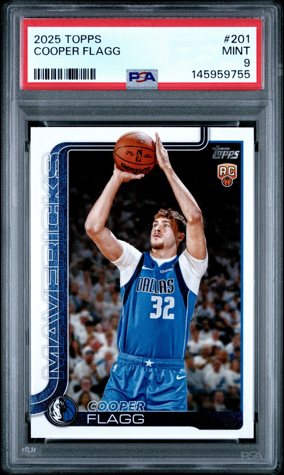 2025 TOPPS #201 COOPER FLAGG PSA 9