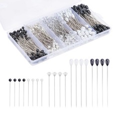 420 PCS Boutonniere Corsage Pins Pearl Teardrop Crystal Wedding Bouquet DIY
