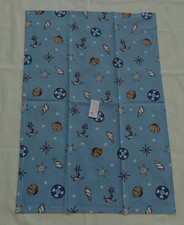 maritim Geschirrtuch 45 x 65 cm Küche Geschirrhandtuch Baumwolle blau Anker Musc