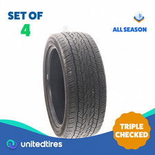 Set Of 4 Used 27545r22 Continental Crosscontact Lx20 108v - 7.5-832 Set Of 4 Used 27545r22 Continental Crosscontact Lx20 108v - 7.5-832