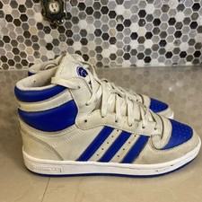 Adidas Top Ten RB Kids Casual Shoes Size 5.5Y Off White/Blue ID6730