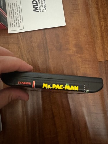 Ms. Pac-Man (Sega Genesis, 1991) Cardboard Box, Manual & Game Cartridge - Picture 2 of 2
