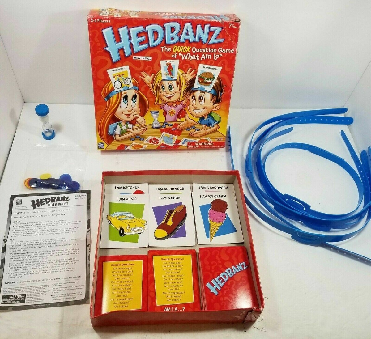 Hedbanz Card Question Board Game Headbands What am I? Missing 19