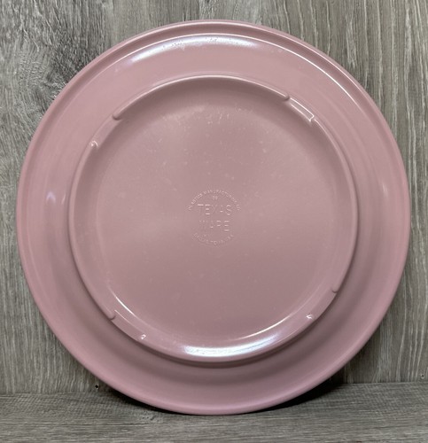 VTG TEXAS WARE 10 IN. DINNER PLATE Pink COLOR #139 DALLAS (SM) - Bild 2 von 3