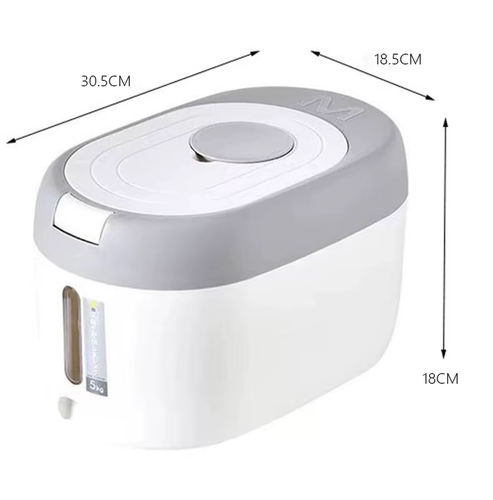 5KG/10KG Rice Dispenser Kitchen Organizer and Storage Container Home Box Cereal - Picture 12 of 12