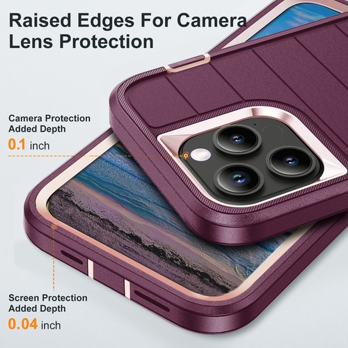 Funda resistente a prueba de golpes con soporte para teléfono iPhone 15 Pro Max 15 Plus - Imagen 21 de 58