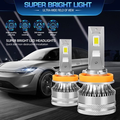 For Chevy Malibu 2006-2012 LED Headlight Bulb High Low Beam Foglight White V15QC - Foto 3 di 17