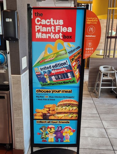 McDonalds Adult Happy Meal SEALED Cactus Buddy Toy Cactus Plant Flea Market CPFM - Picture 4 of 5