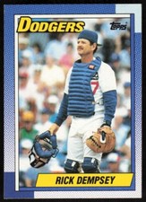 1990 Topps #736 Rick Dempsey Los Angeles Dodgers