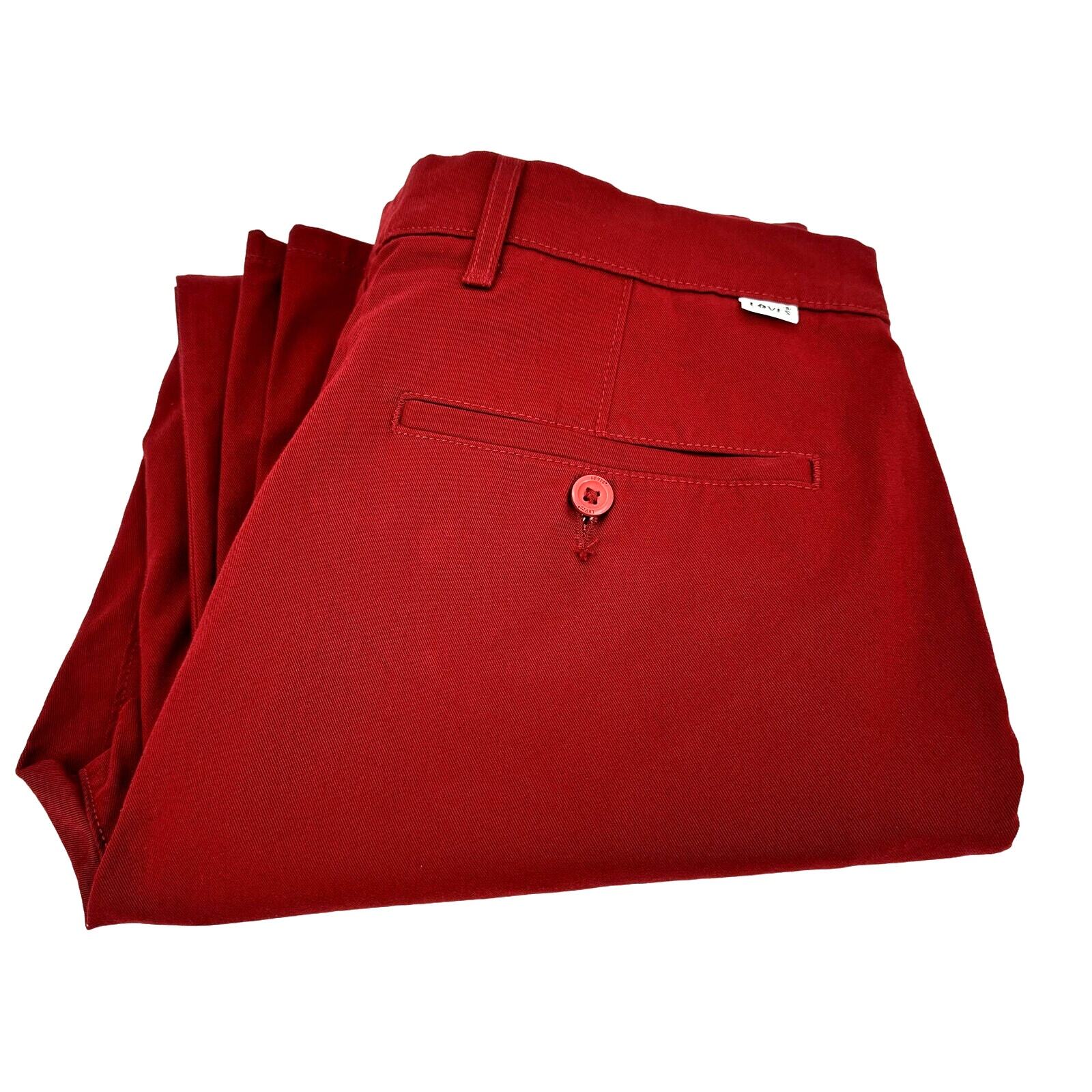 Levi's Chino Pants Mens 32x32 (33x31 ACTUAL) Red Classic White Tab