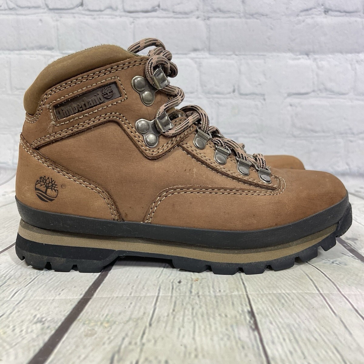 【Timberland】 Women's Euro Hiker Waterproof Boots ★ Brown Women's Euro Hiker Boot