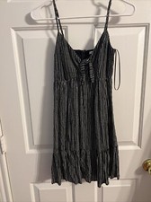 Women’s Abstract Surplice Mini Dress XXS Black & White NWT $50 Francesca’s