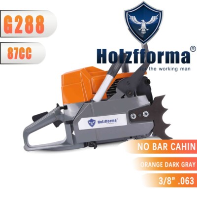 Tête électrique de tronçonneuse Holzfforma G288 orange vendu et gris sans chaîne de barre pour HUS 288
