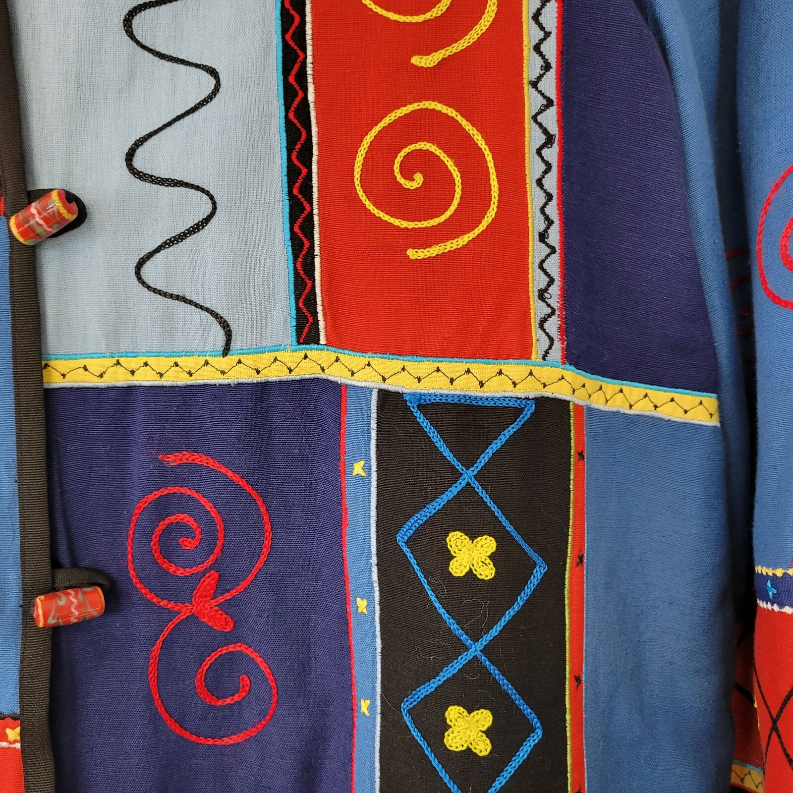 Indigo Moon Patchwork Jacket Multicolor with Matc… - image 9