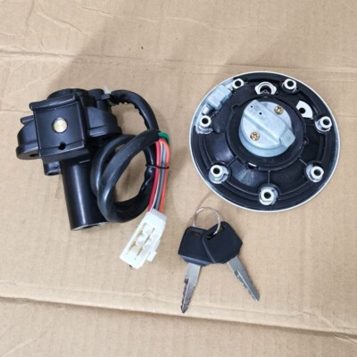 ロック Ignition Switch Fuel Gas Cap Lock Key Set For Kawasaki Ninja