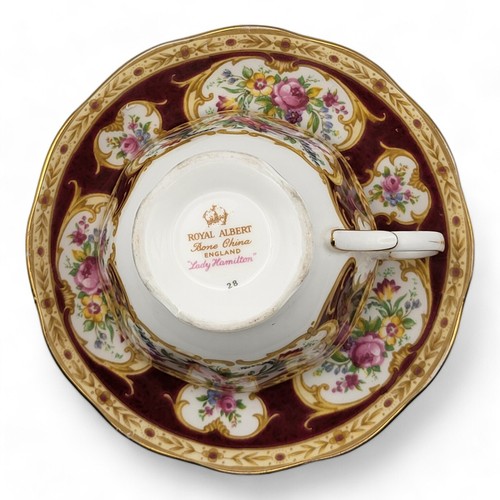 Royal Albert Lady Hamilton 1940’s Teacup and Saucer - Picture 6 of 9
