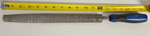 Nicholson Holzraspel 12" halbrund Made in USA mit stahlbestücktem Gummigriff. - Bild 2 von 6