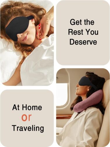 Sleep Mask for Side Sleeper, Eye Mask for Sleeping Women Men, 3D Contoured Cup - Picture 10 of 14