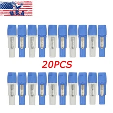 20Pcs PowerCON 20A AC NAC3FCA+NAC3MPA-1 Chassis Plug Panel Adapter Connector USA