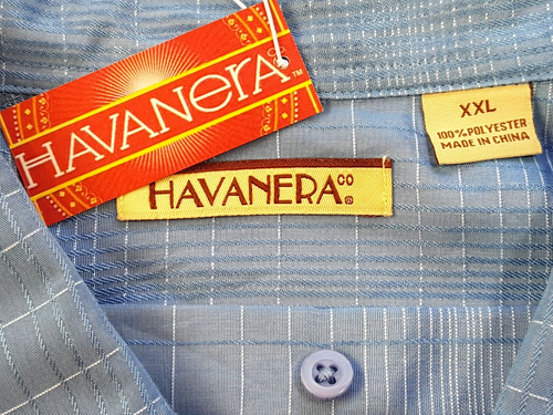 HAVANERA Mens Blue Check LUXURY S/S EVENING SHIRT U/U/Soft - 2XL - 54" - RRP £79 - Picture 3 of 11