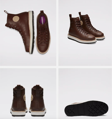 NEW Converse Chuck Taylor Chocolate Brown Leather High Top  display picture 1