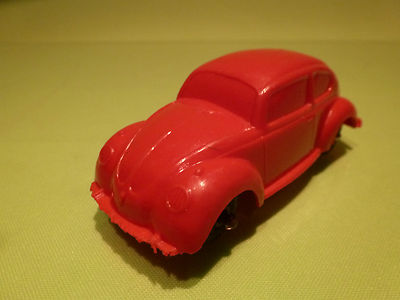 VINYL GUMMI - NO TOMTE - VOLKSWAGEN VW KAFER - RED - RARE SELTEN - GOOD - 524