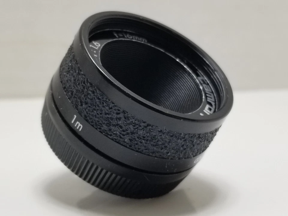 Mini lente de TV Tamron vintage 16 mm 1:1,6 #785150 Japón alta calidad limpia Foto 4 de 4