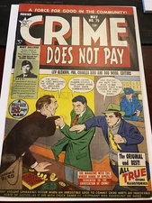 CRIME DOES NOT PAY #75  1949 LEV GLEASON  PRE-CODE GOLDEN AGE CRIME 