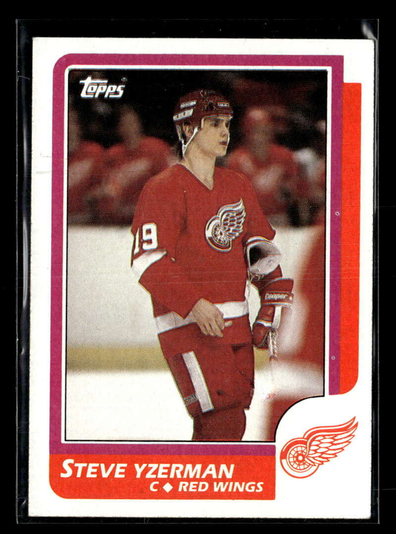 1986-87 Topps Steve Yzerman #11 Detroit Red Wings EX Y5262