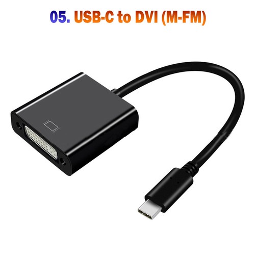 USB-C Type C to HDMI DVI VGA DP Displayport 4K USB C USB3.0 Cable lead Convertor - Picture 5 of 11